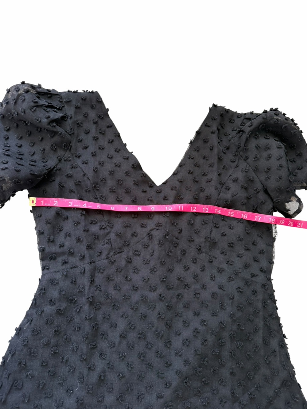 Lulus Black V-Neck Textured Ruffle Dress - Women - Picture 5 of 8